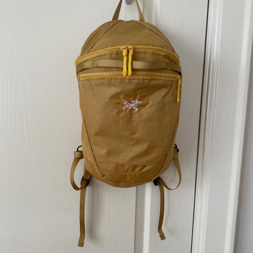 Arc'teryx golden yellow Heliad 15 Lightweight Daypack Backpack